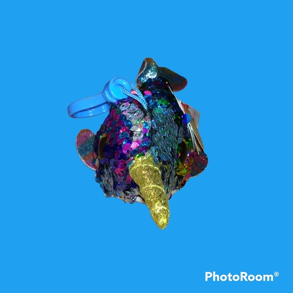 Ty Flippables Clip on Calypso the Narwhal - Picture 1 of 10